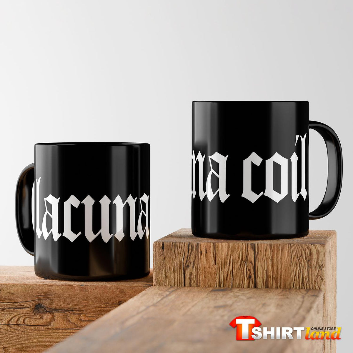 Black ceramic mug Lacuna Coil