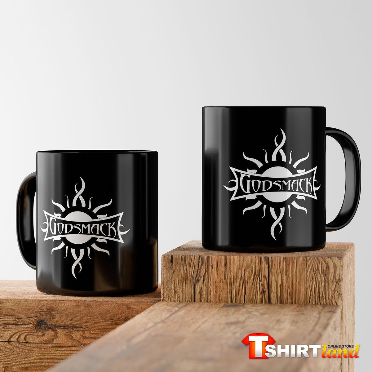 Godsmack Sun Logo Black Ceramic Mug