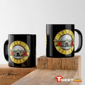 Cană ceramică neagră cu logo Guns'N'Roses