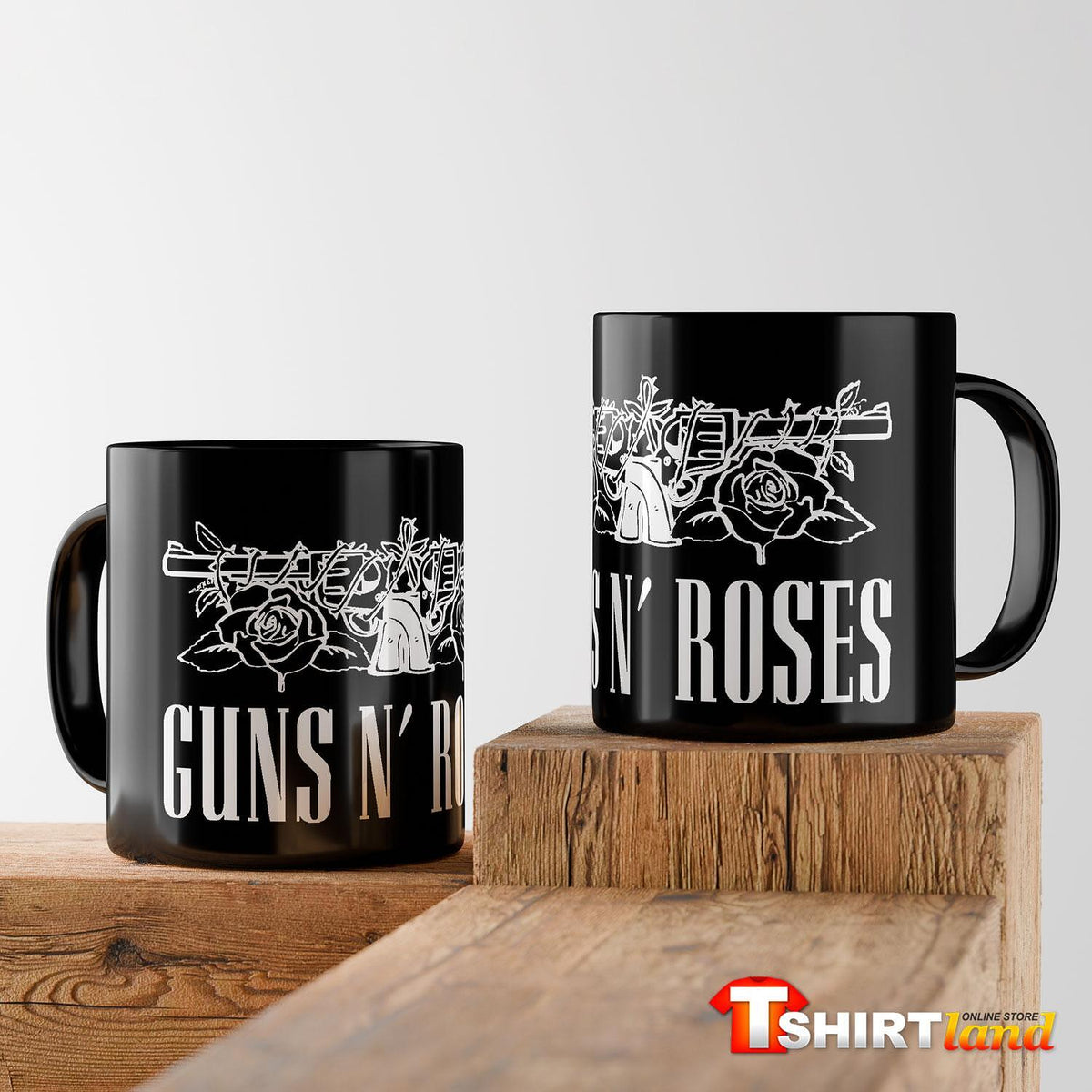 Black Ceramic Mug Guns'N'Roses Guns