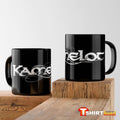 Black ceramic mug Kamelot