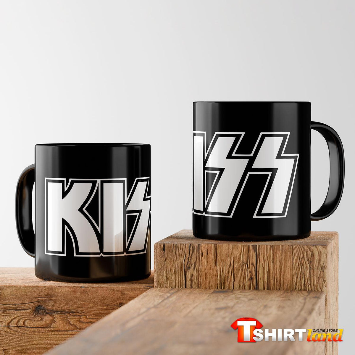 Черна керамична чаша Kiss