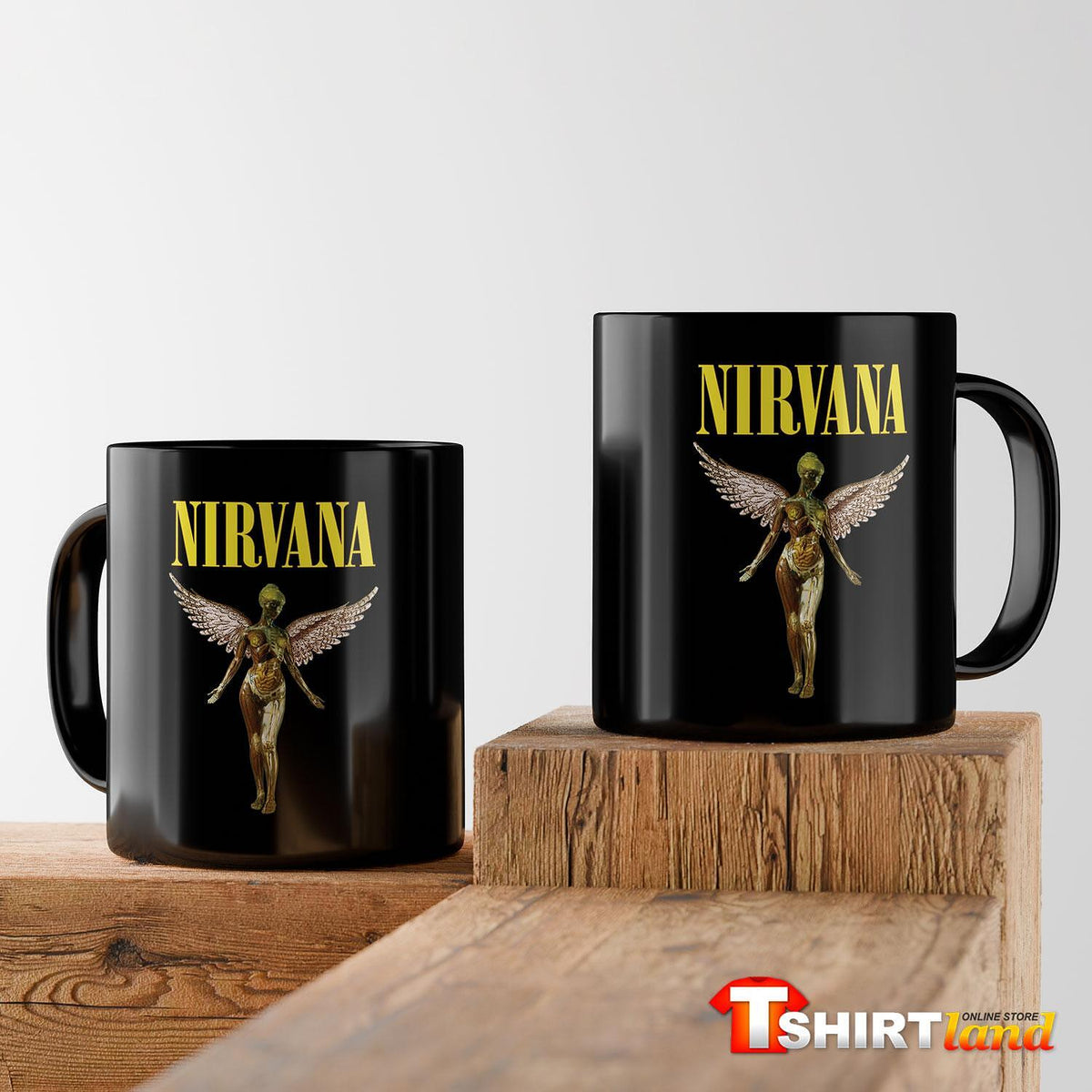Black ceramic mug Nirvana In Utero