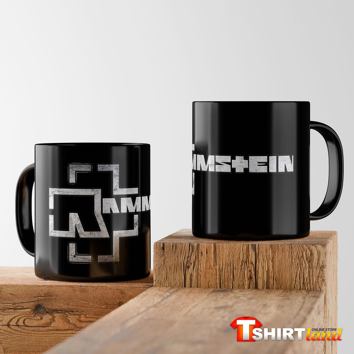 Black ceramic mug Rammstein Logo