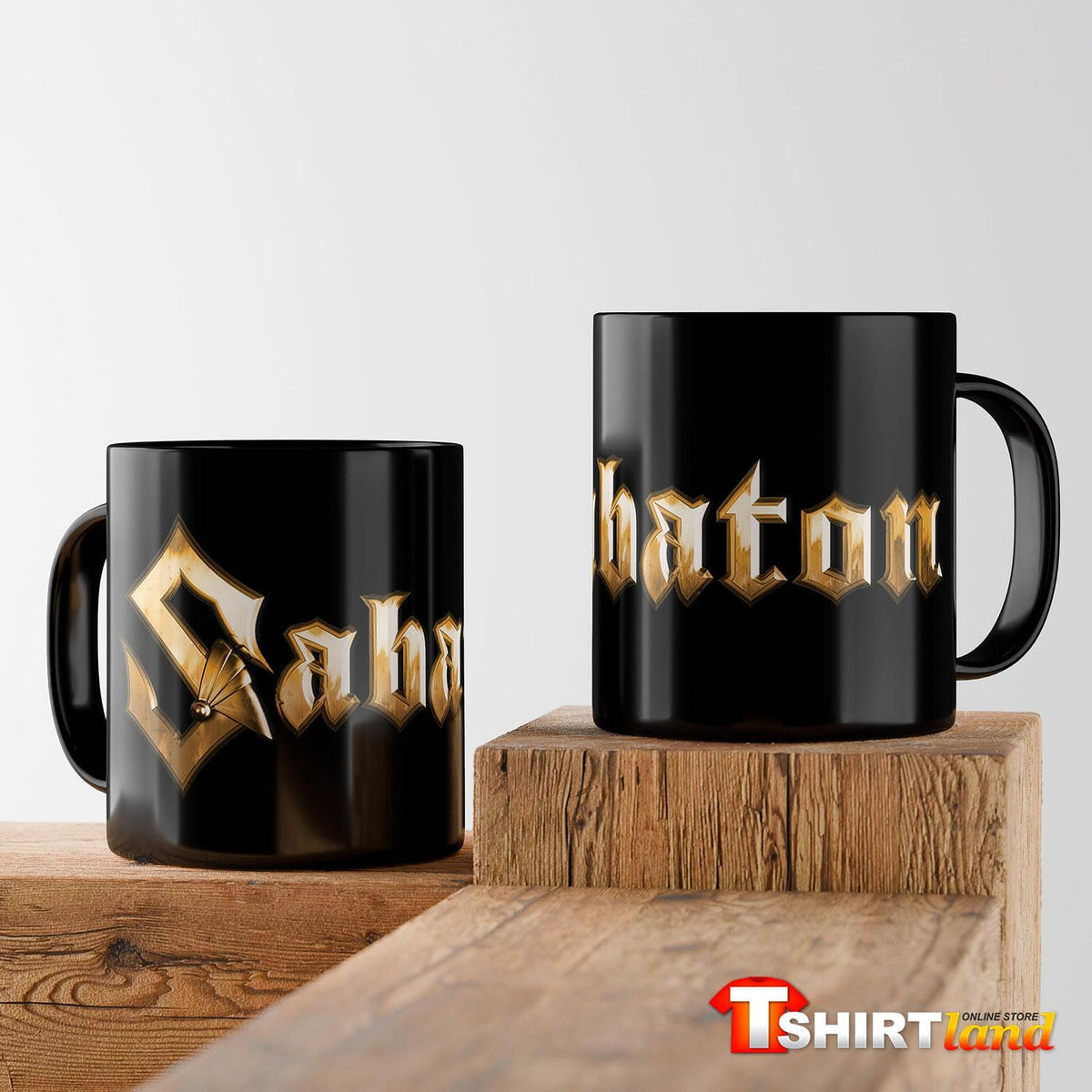 Black ceramic mug Sabaton