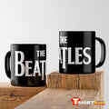 Черна керамична чаша The Beatles
