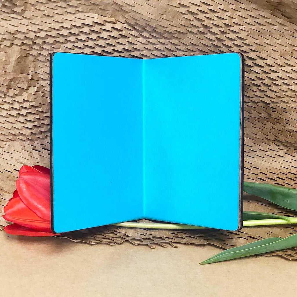 Wooden Card Intertwined Hands - Happy Engagement!