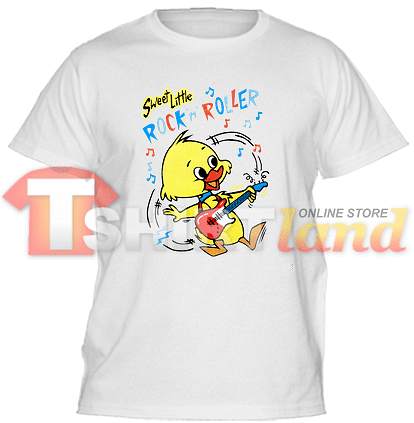 Kids' T-shirt Duck with a guitar