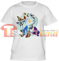 Kids' multi-colored butterfly T-shirt