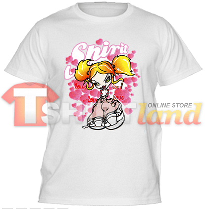 Girl with pigtails T-shirt