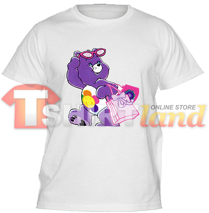 Kids' T-shirt Purple Bear at Market