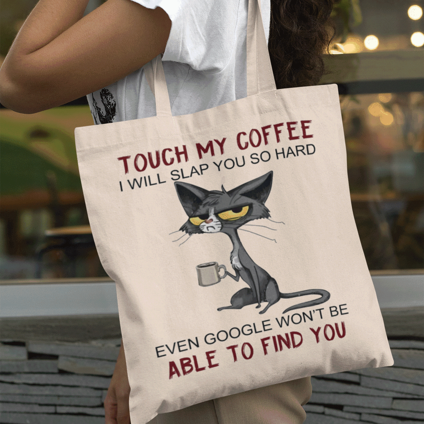 Eco Geantă Don't touch my coffee