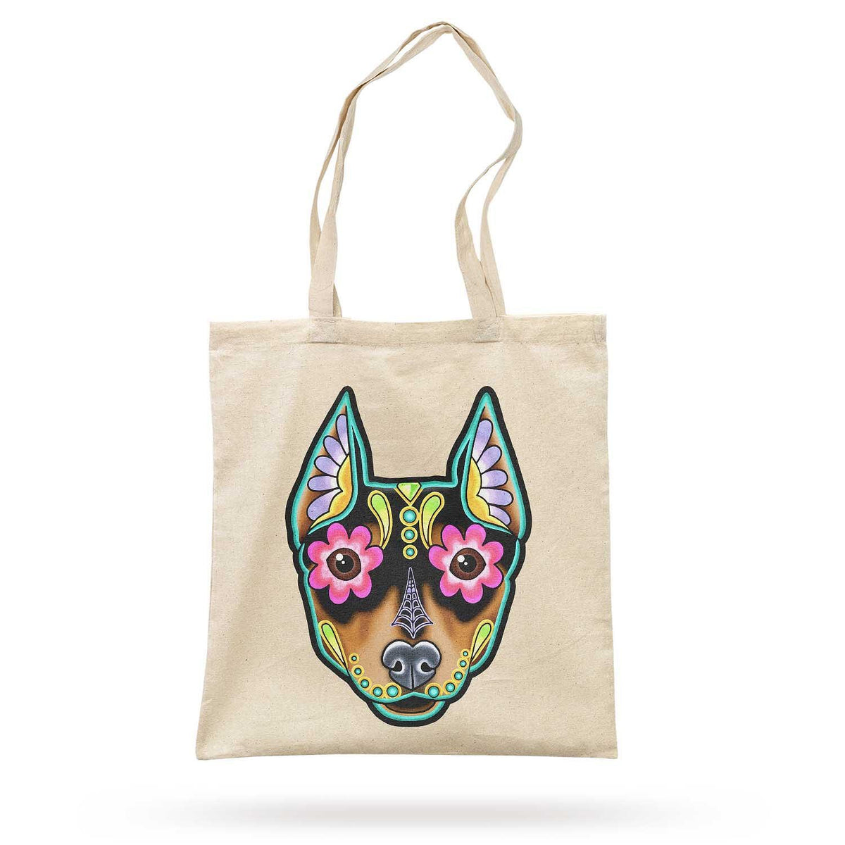 Еко Торба Chihuahua Skull Flowers