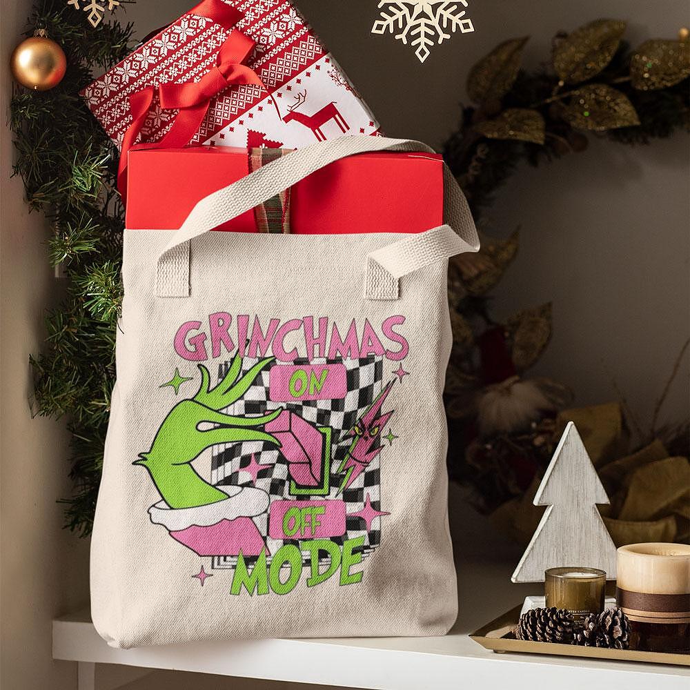 Eco Bag Christmas Grinchmas Mode ON/OFF (FREE GIFT WITH ORDERS OVER 70 BGN FROM THE CHRISTMAS CATEGORY)