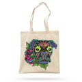 Eco Bag Flowers Boxer Dog Art Print