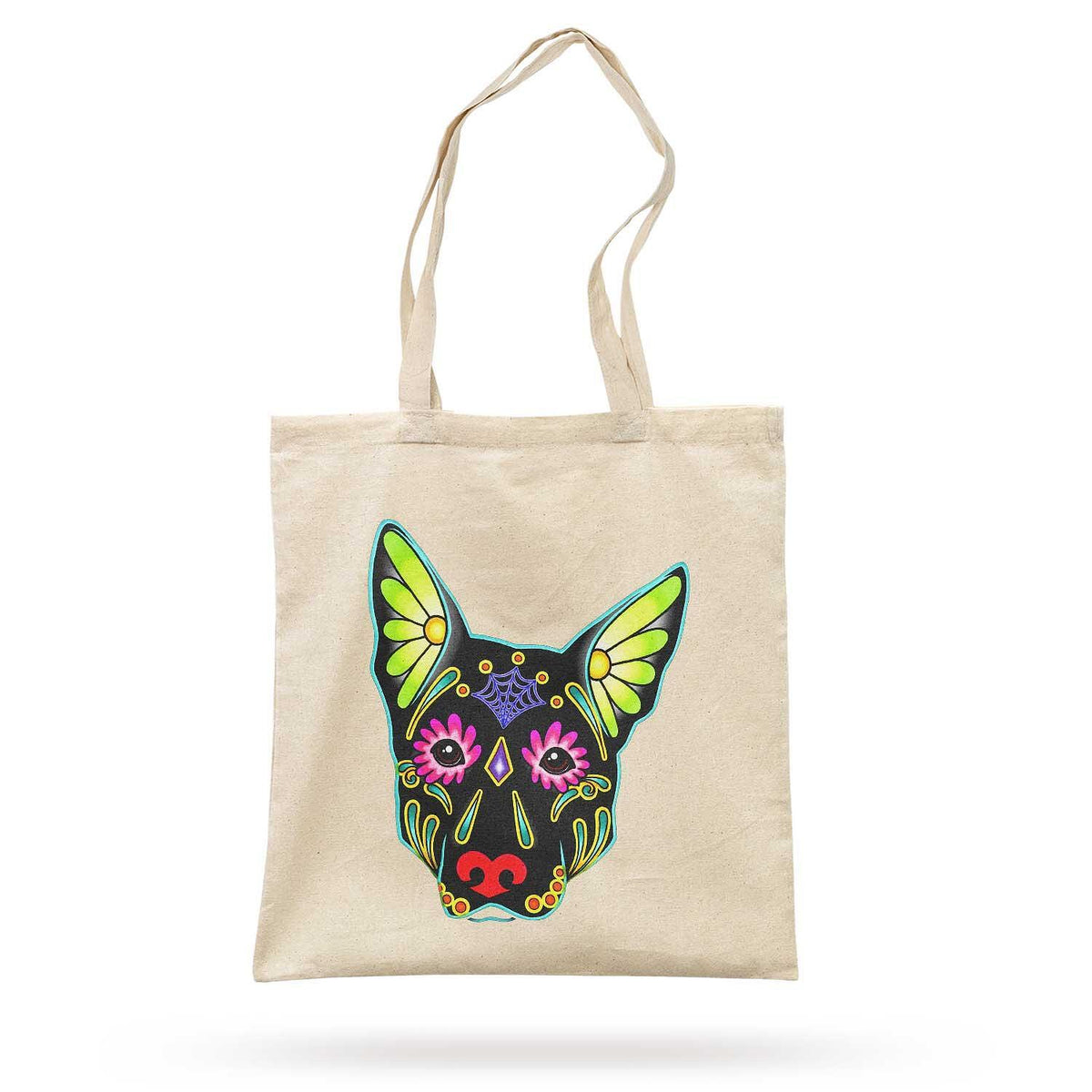 Eco Bag Art Color Flowers Dog