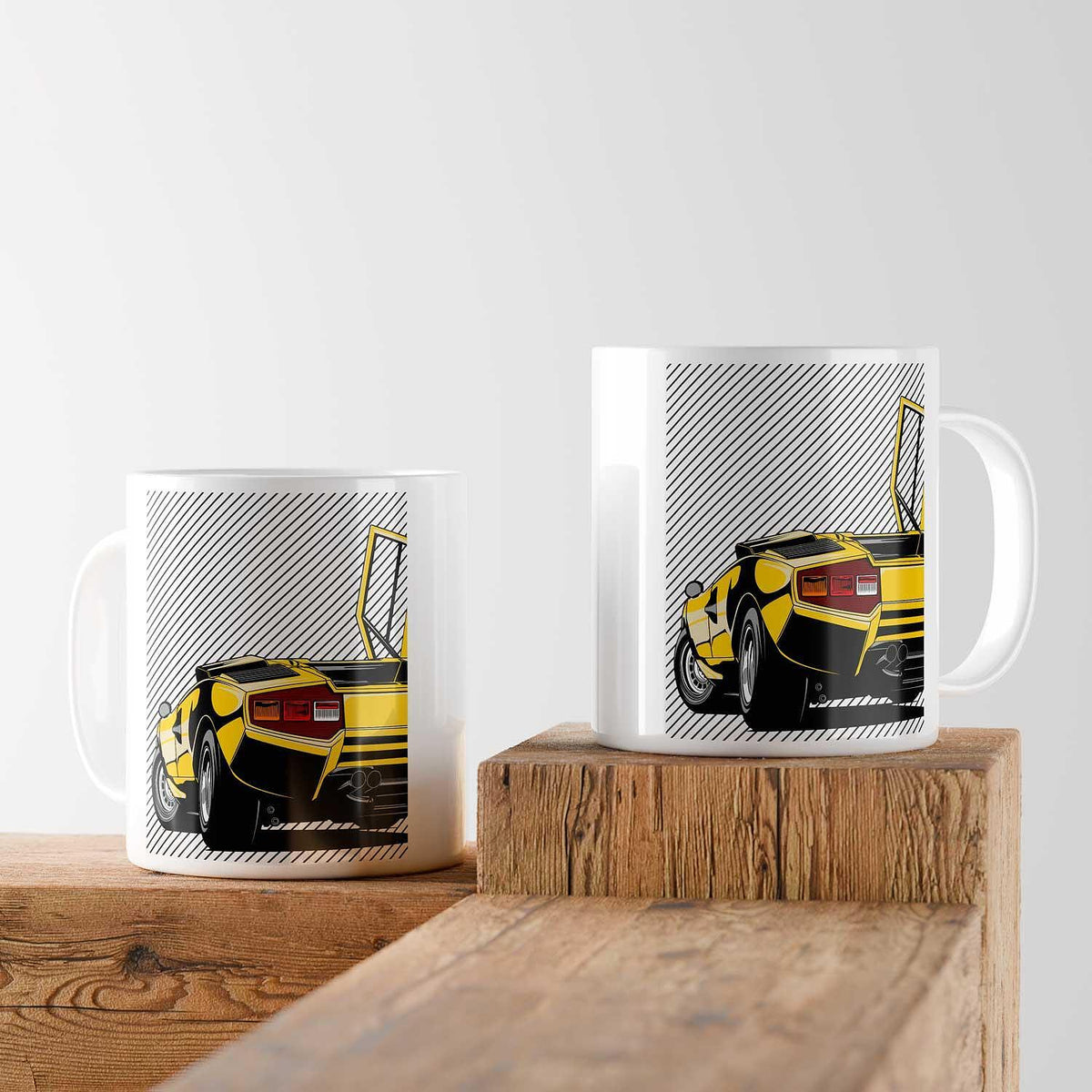 Ceramic mug YELLOW LAMBORGHINI