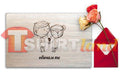 Laser Engraved Cutting Board "I LOVE YOU" with Custom Name