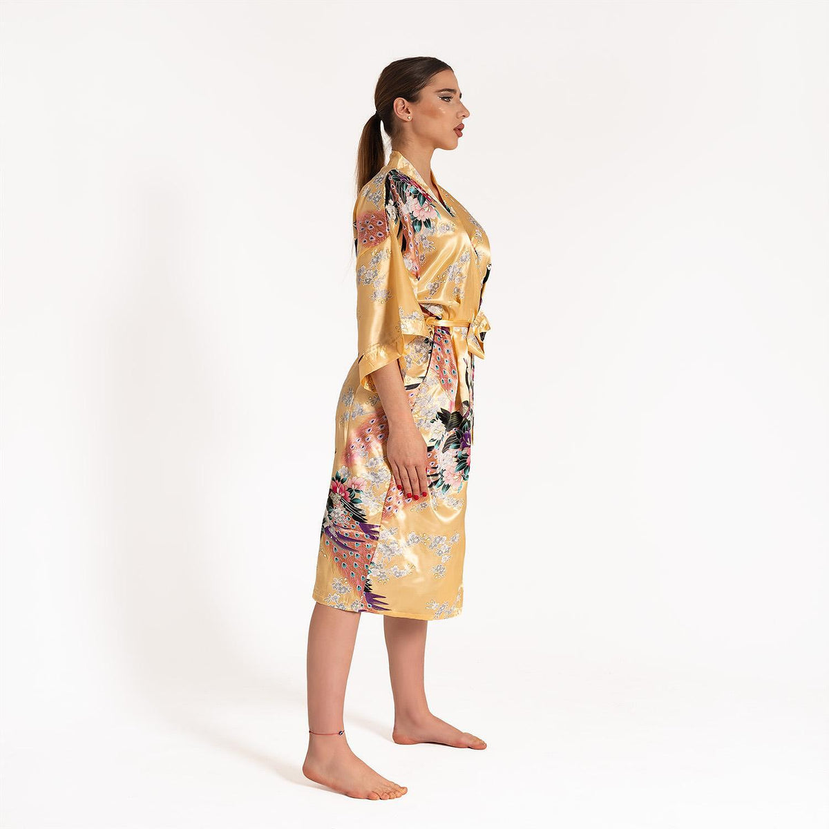 Kimono de lux galben