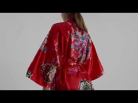 Луксозно Кимоно Червено