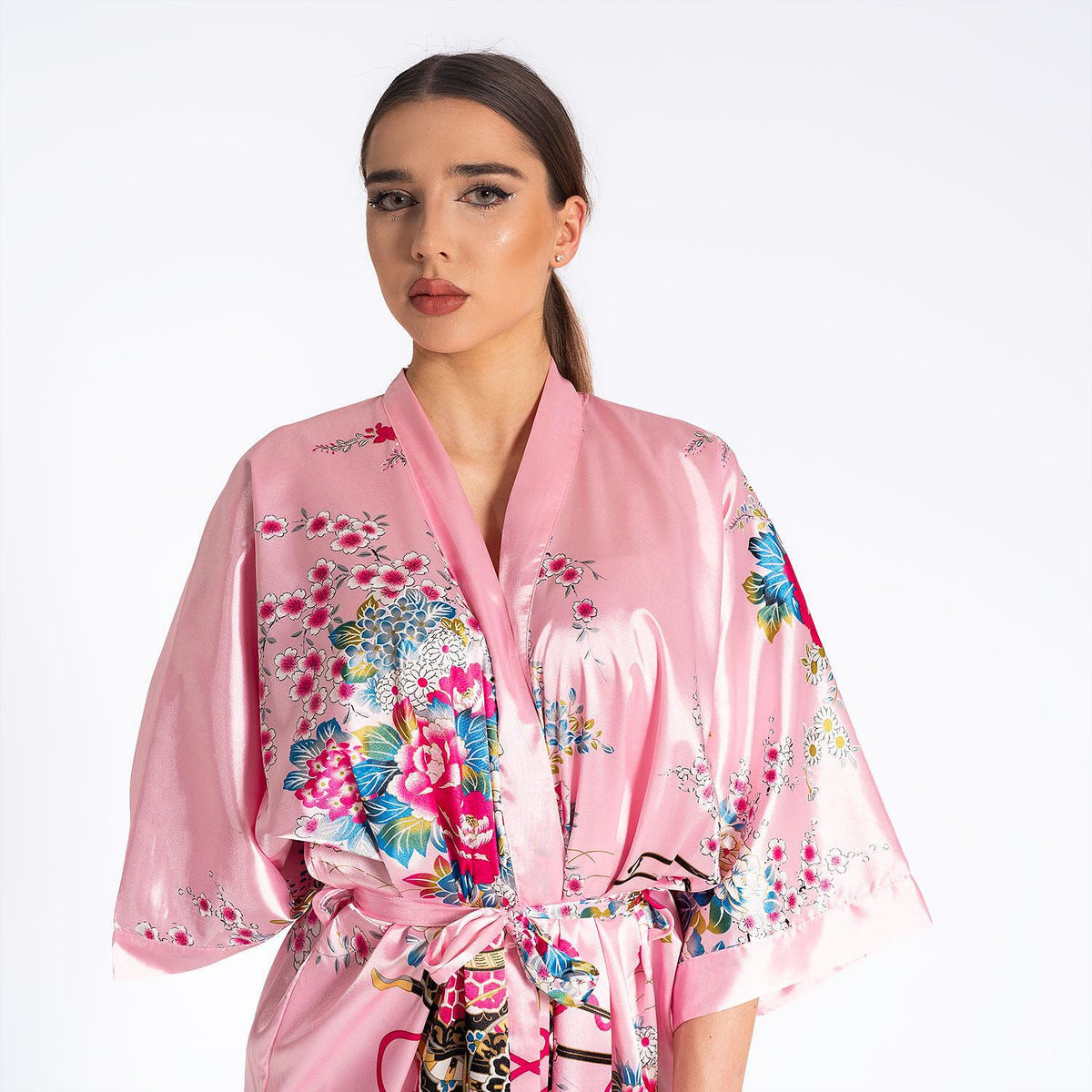 Kimono de lux pentru femei - Roz