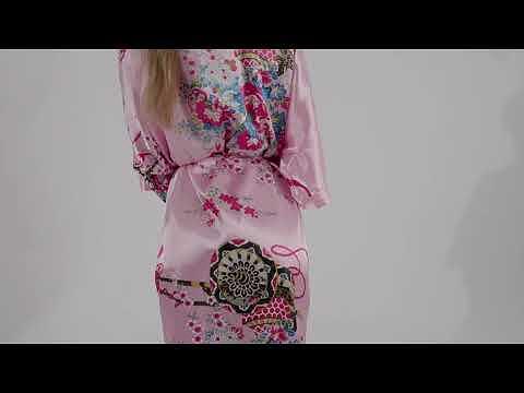 Kimono de lux pentru femei - Roz