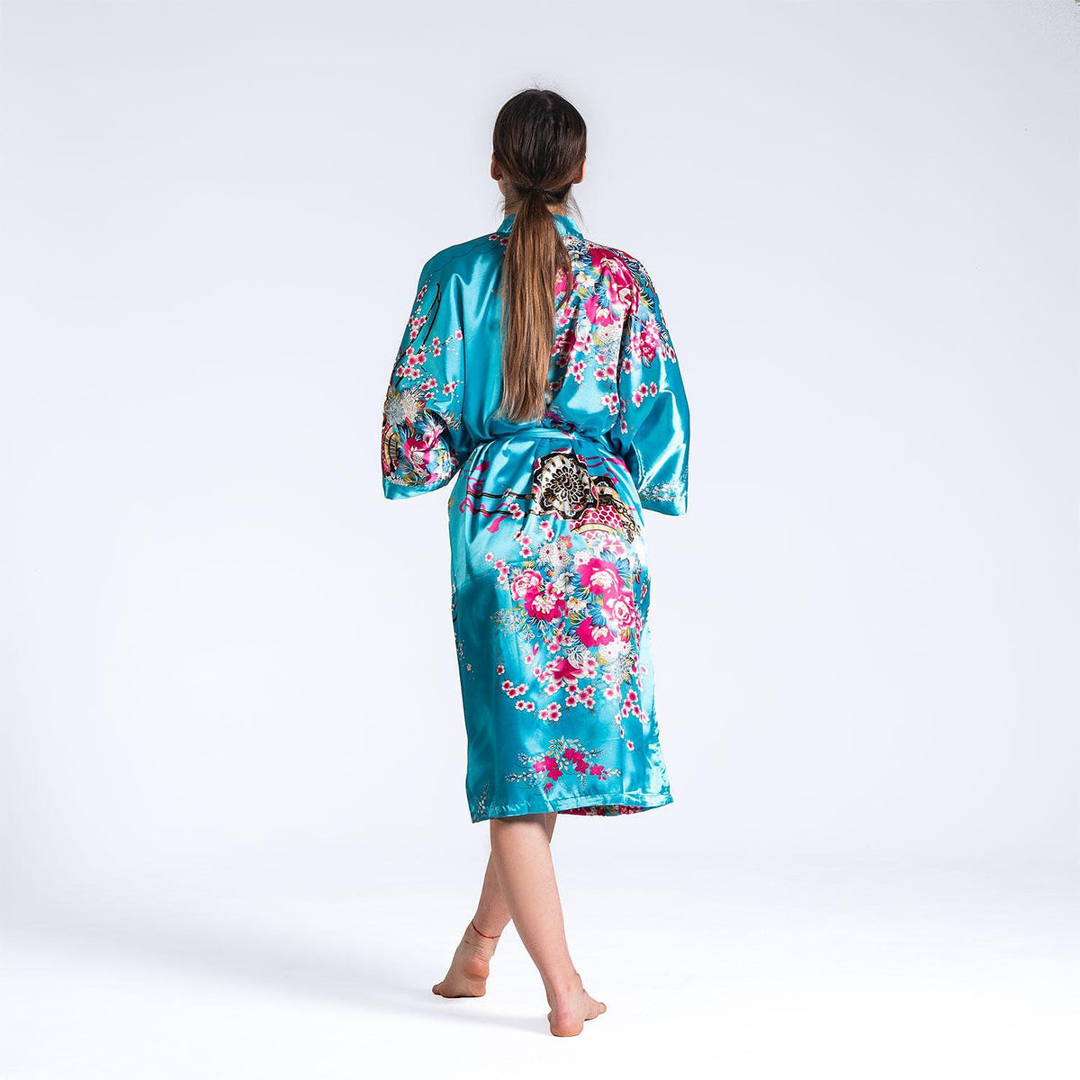 Kimono de lux albastru deschis