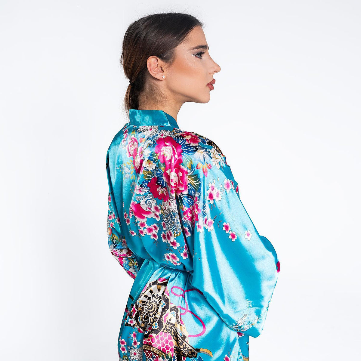 Kimono de lux albastru deschis