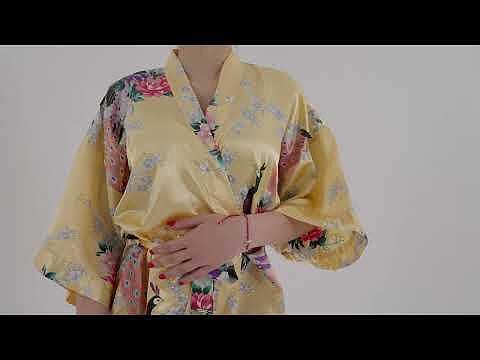 Kimono de lux galben