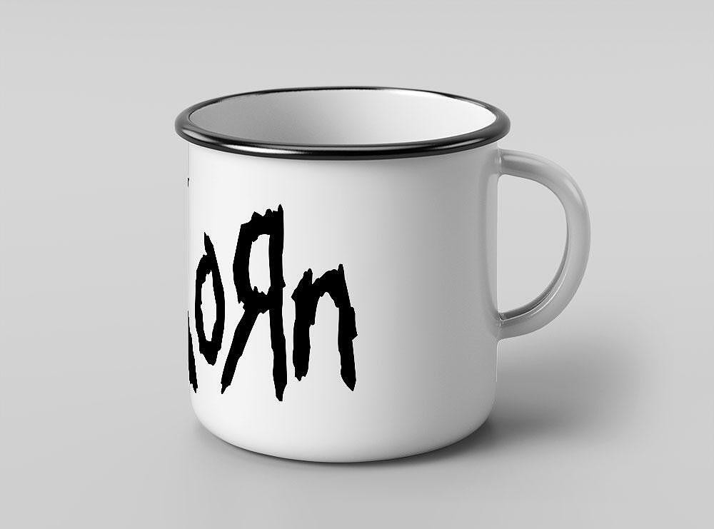 Metal mug Korn