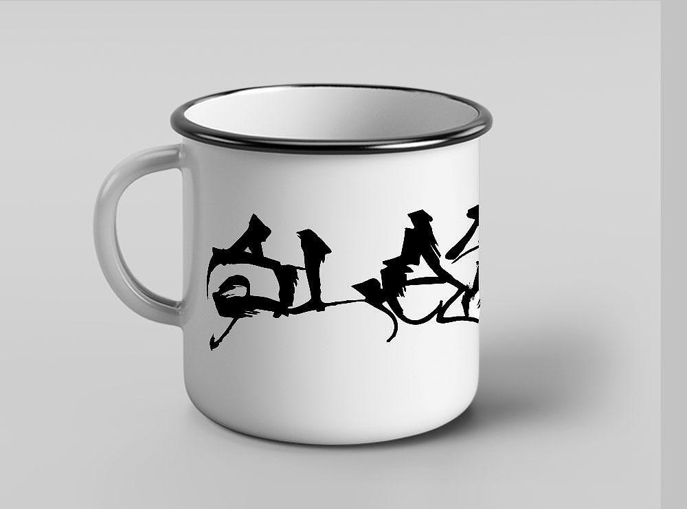 Metal Mug Slash