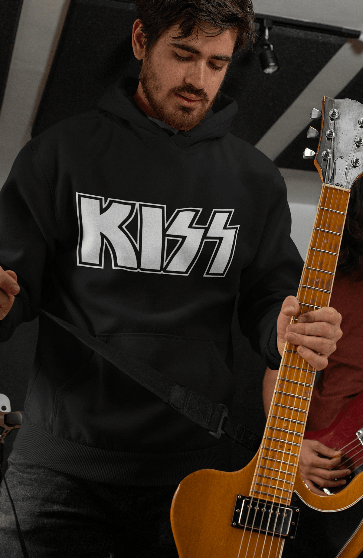Hanorac cu glugă KISS Logo