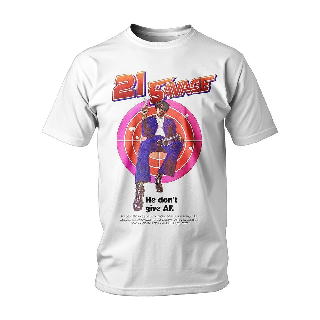 Tricou 21 Savage "He don't give AF"