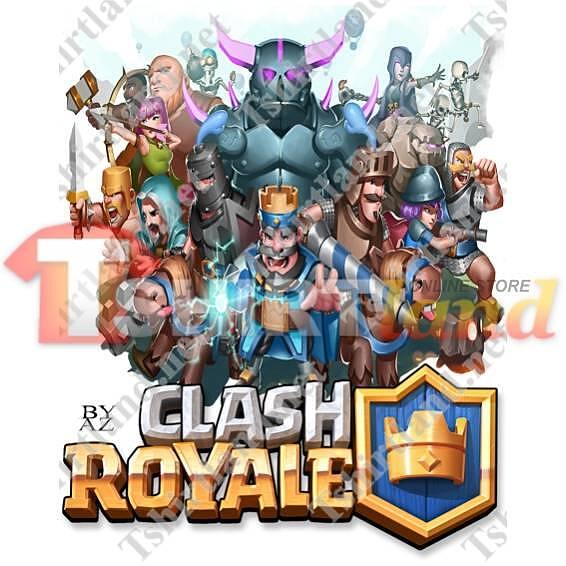 Tricou "Clash Royale" - F75 - Toate personajele