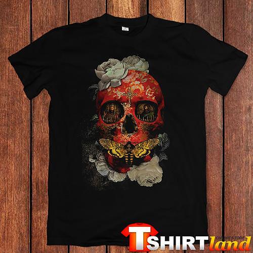 T-shirt "Skull and Butterfly"