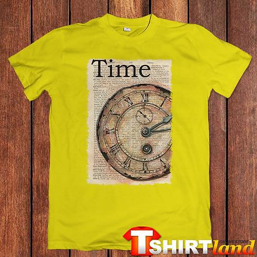 Тениска "Vintage Clock - Paper Art"