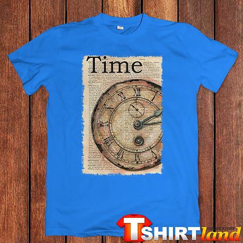 Тениска "Vintage Clock - Paper Art"