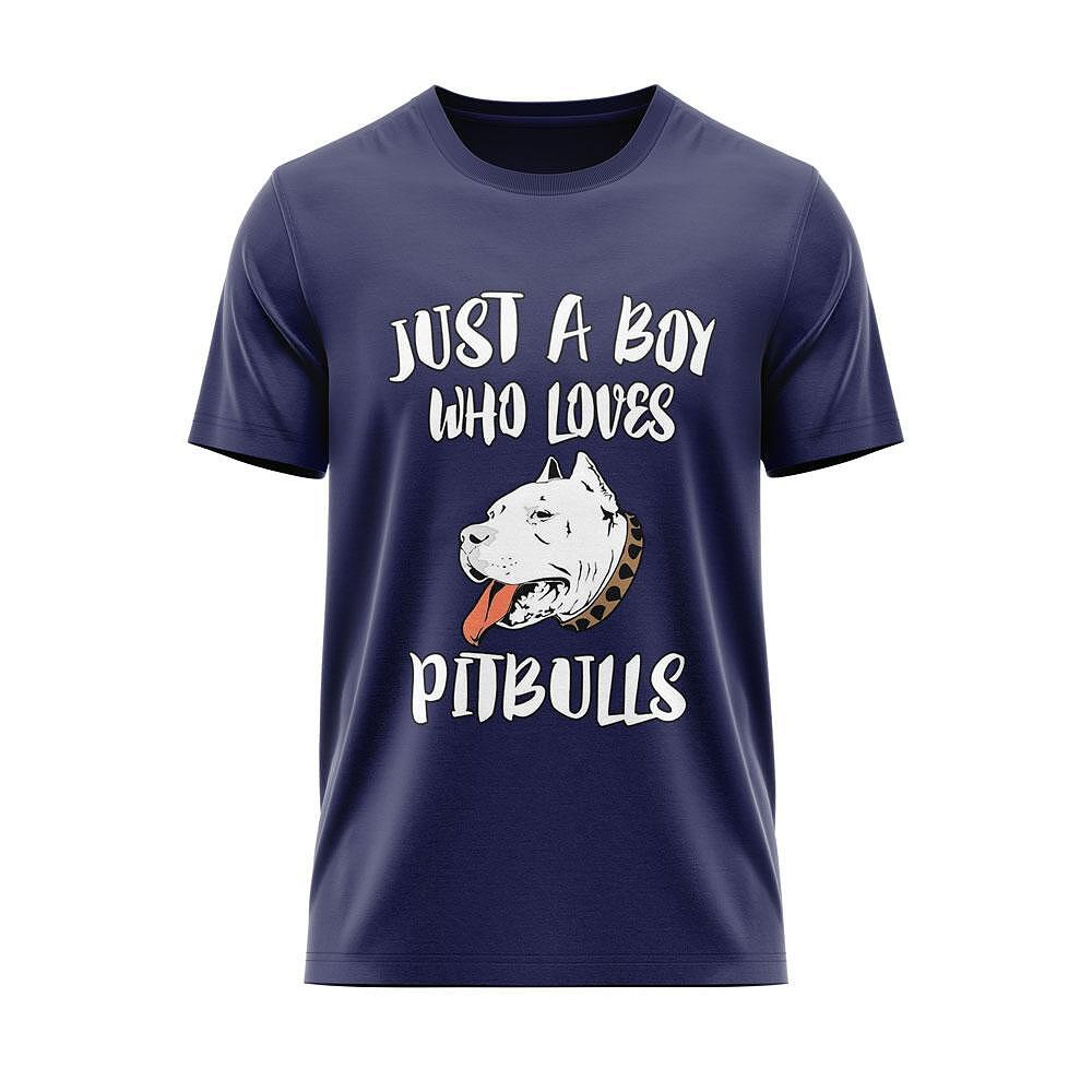 T-shirt "Just a Boy Who Loves Pitbulls"