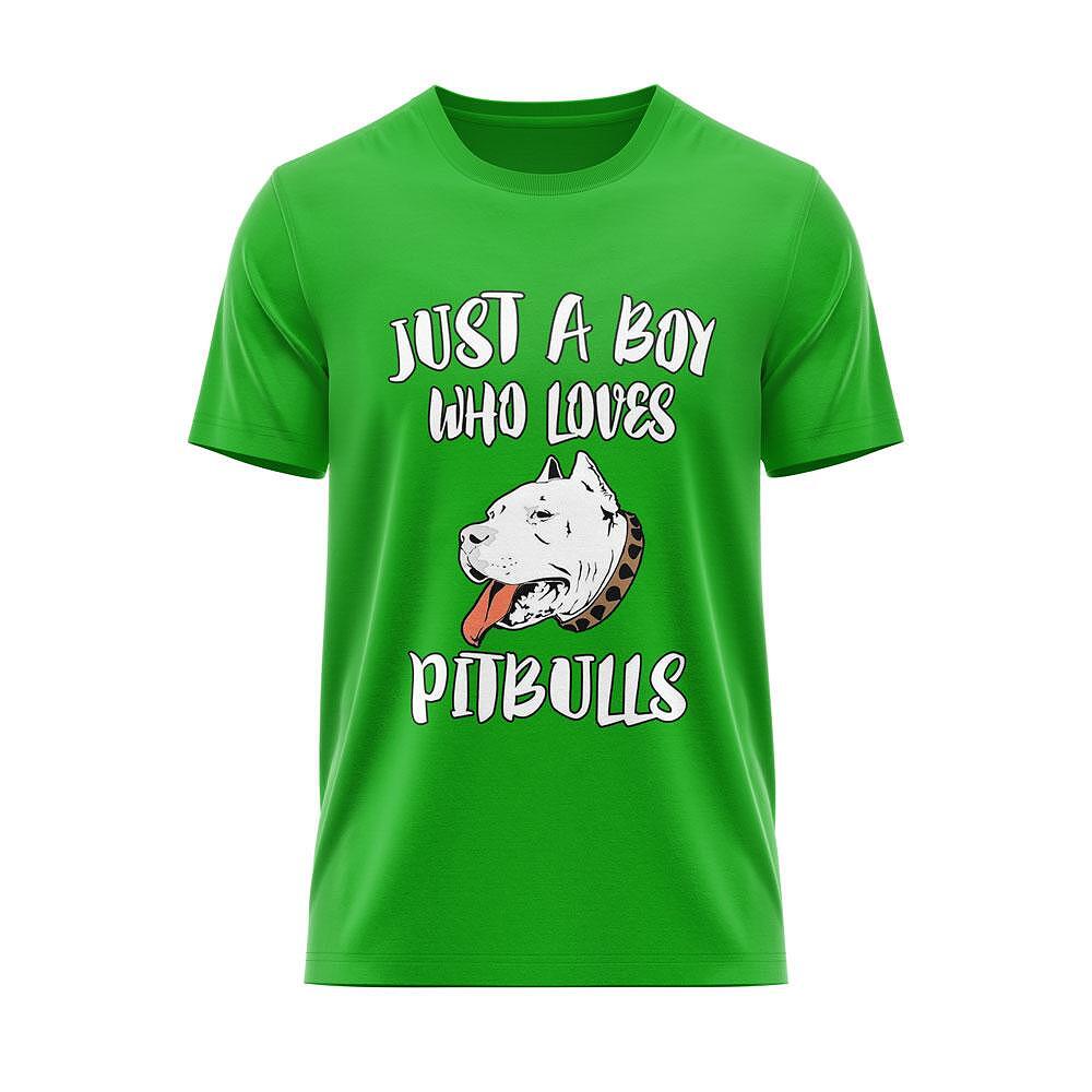 T-shirt "Just a Boy Who Loves Pitbulls"