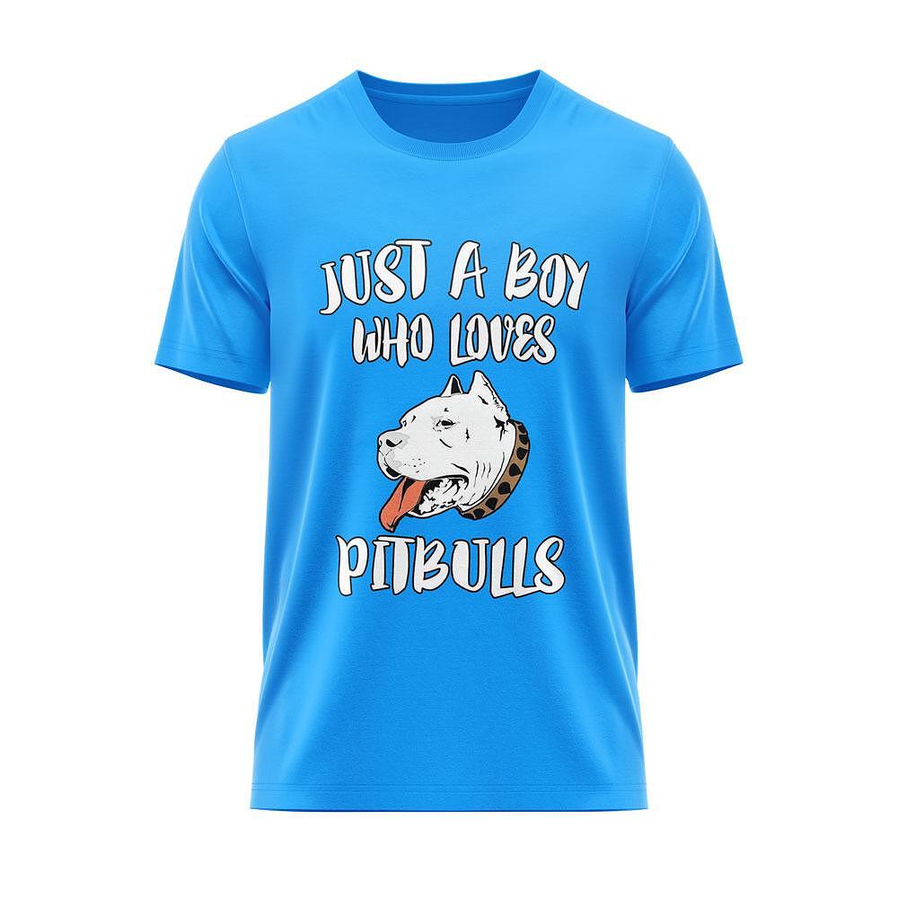 Тениска "Just a Boy Who Loves Pitbulls"