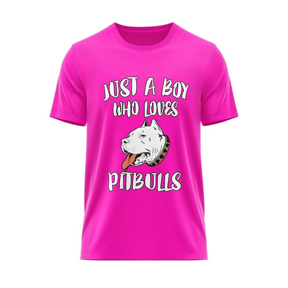 T-shirt "Just a Boy Who Loves Pitbulls"