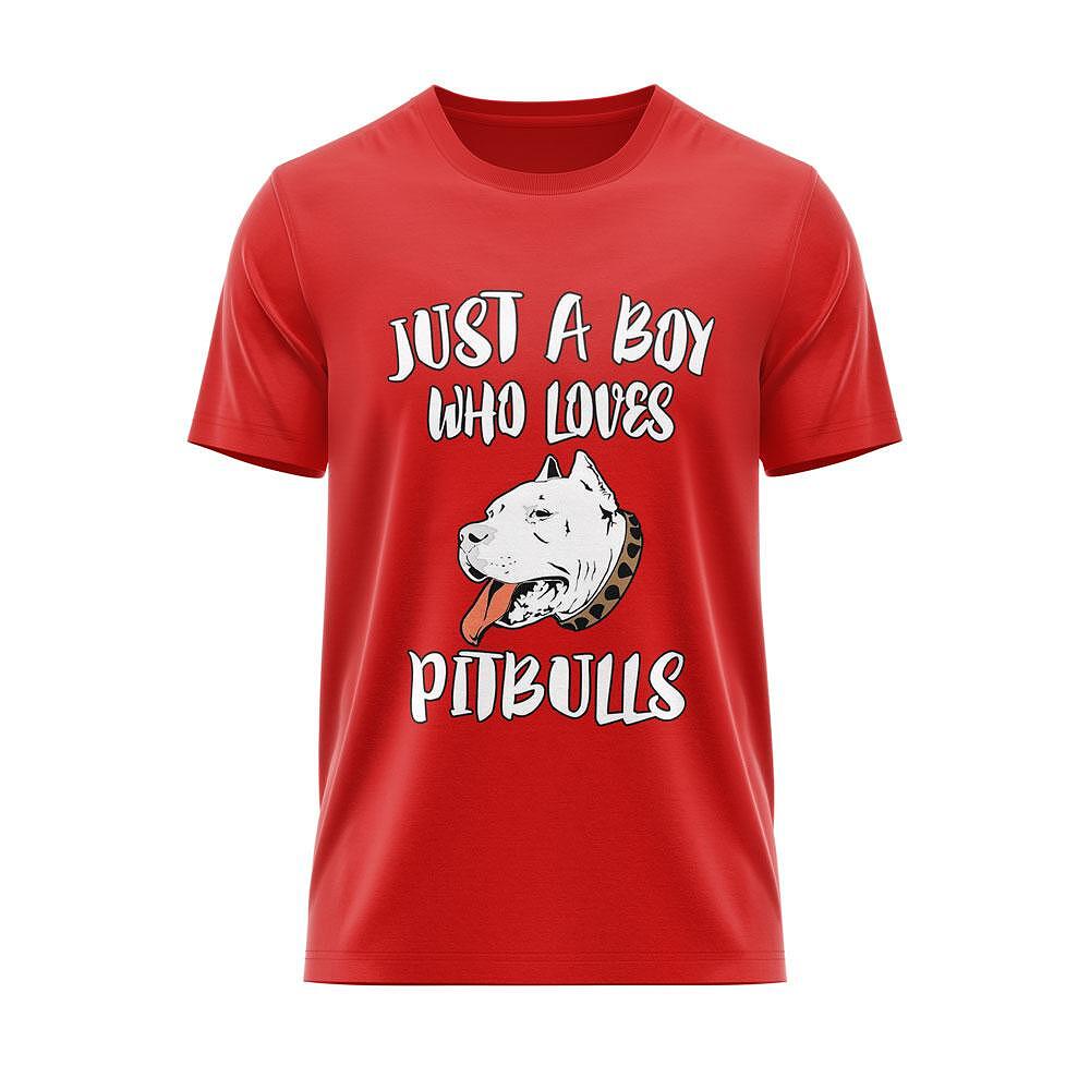 Тениска "Just a Boy Who Loves Pitbulls"