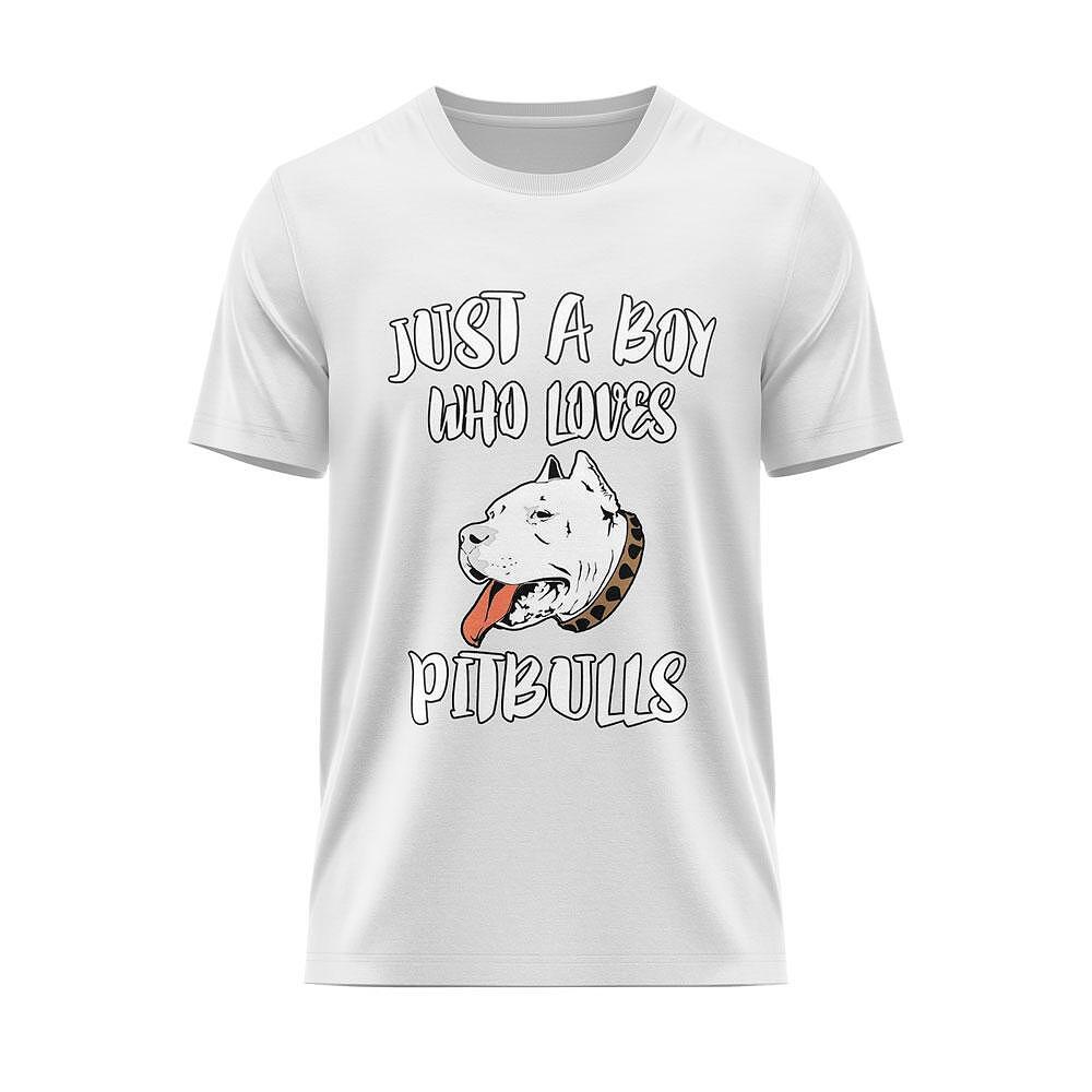 Тениска "Just a Boy Who Loves Pitbulls"