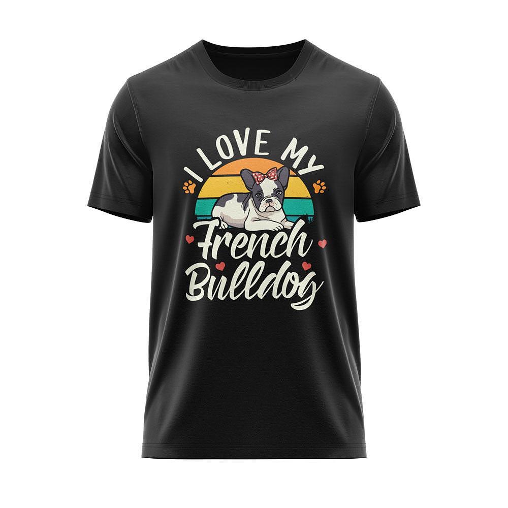 T-shirt "Love My French Bulldog"