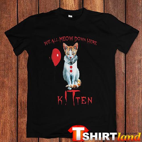 T-shirt IT - We All Meow Down Here