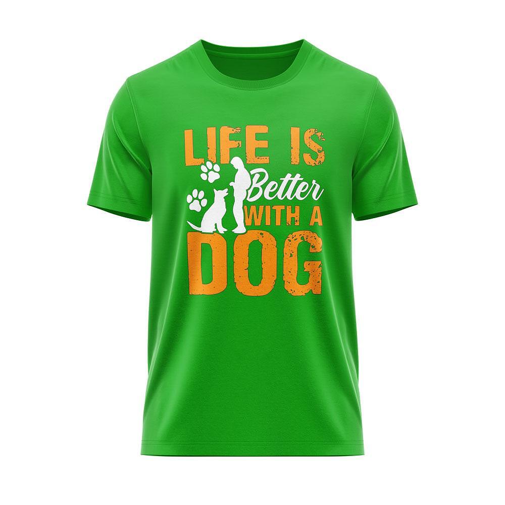 T-shirt "Life is better with a dog" 2