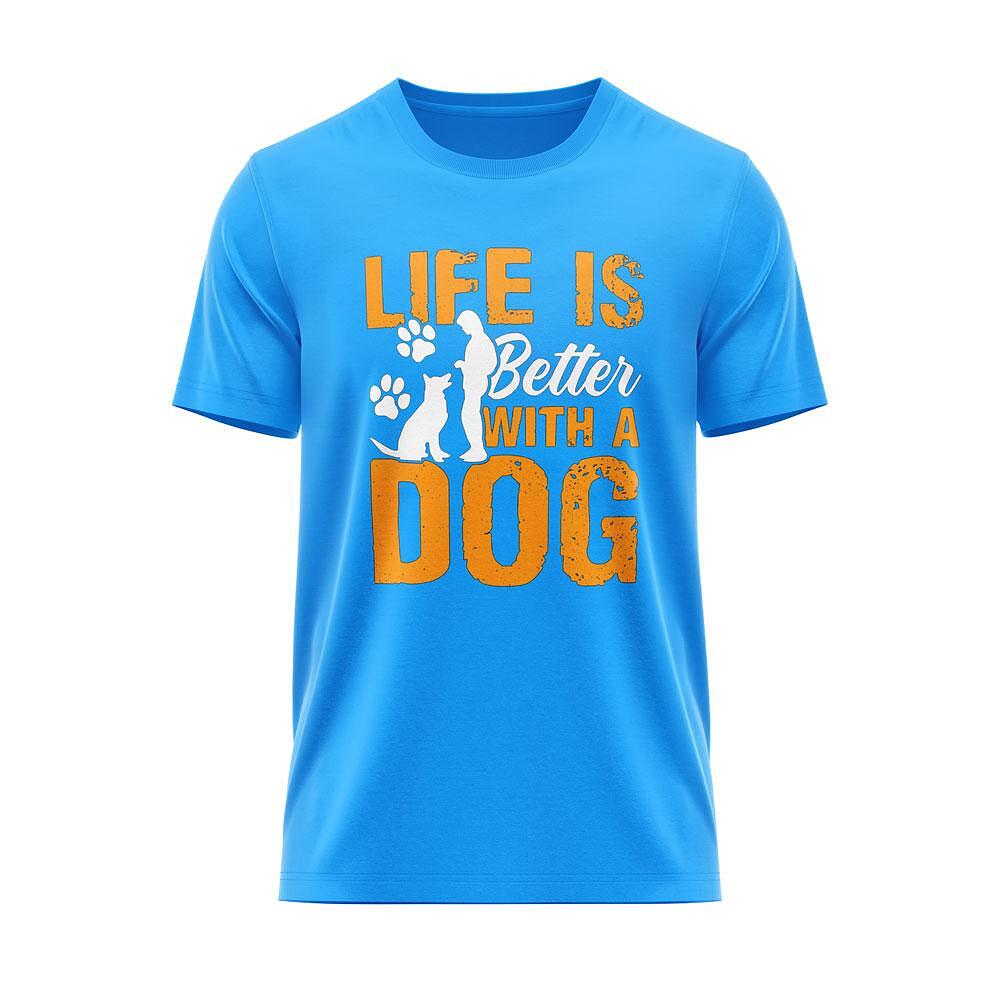 T-shirt "Life is better with a dog" 2