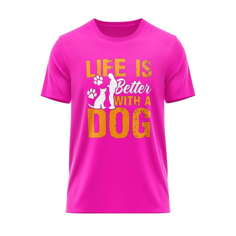 T-shirt "Life is better with a dog" 2