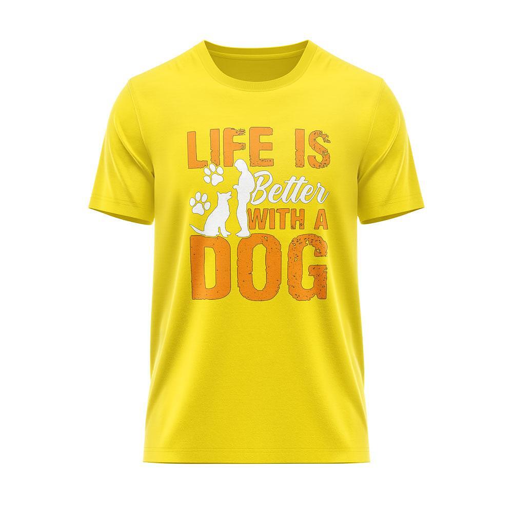 T-shirt "Life is better with a dog" 2