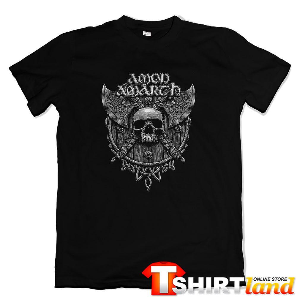 Тениска Amon Amarth Skull and axes